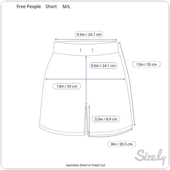 NWT Free People FP Movement Seamless Short in Fresh Cut Size Medium/Large (M/L) - Picture 13 of 14